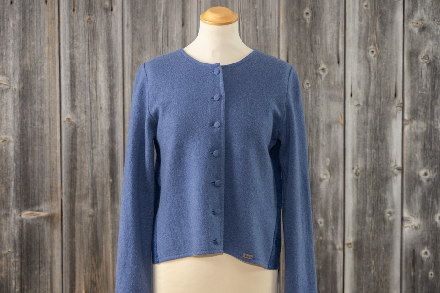 Boos Damen Strickjacke mit Lodenrücken