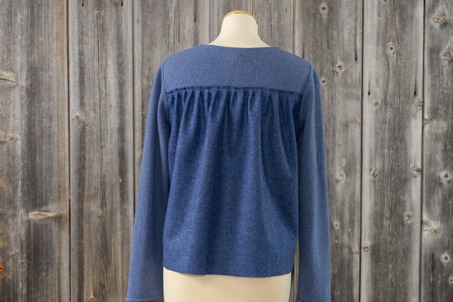 Boos Damen Strickjacke mit Lodenrücken